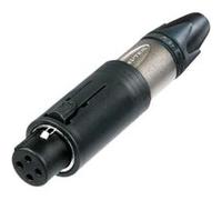 Neutrik NC3FM-C connecteur de fils XLR Noir, Argent