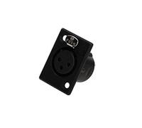 Neutrik NC3FP-B-1 XLR Black Wire Connectors (37 mm, 36,7 mm, Noir, -30-80 °C)