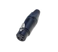 Neutrik NC3FXX-B Plug XLR femelle PIN : 3 straight for cable soldering 16A