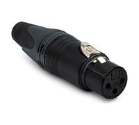 NC3FXX-bag - Fiches XLR Femelle Noire - 3 Points