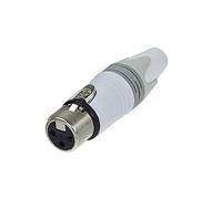 Neutrik NC3FXX-WT Connecteur XLR femelle 3 broches plaqué argent laqué blanc