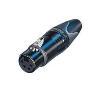 Neutrik NC4FXX-B connecteur de fils XLR Noir - Connecteurs de fils (XLR, Noir, IP40, 1,5 mm², 1500 V, 3 mΩ)