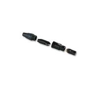 NEUTRIK - NC4FXX-B - XLR Douille, 4 Pôle , en Ligne, Noir/Doré