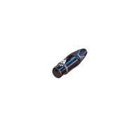 NEUTRIK NC7FXX-B - Prise De Câble À 7 Broches Avec Boîtier Noir Chromé Et Or