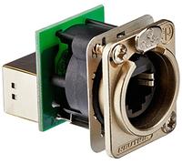 Neutrik NE8FDP Prise RJ45 encastrable avec boitier en D nickelé