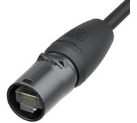 Neutrik Support de connecteur de câble – coque, broche et gaine chromées noires, pour Ø 5–8 mm