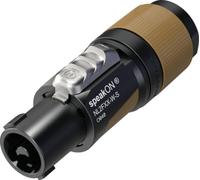 Neutrik NL2FXX-W-S Fiche haut-parleur mâle, droit Nombre de pôles: 2 noir-marron 1 pc(s)