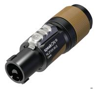 Neutrik NL2FXX-W-S Fiche haut-parleur mâle, droit Nombre de pôles: 2 noir-marron 1 pc(s)