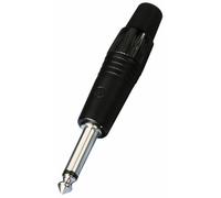 NEUTRIK NP-3 X BAGP Connecteur Stéréo 6,3 Mm Noir Câble Jusqu'à Ø 4-7 Mm