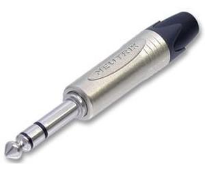 NEUTRIK NP3X Connecteur audio professionnel pour téléphone 6,35 mm, 3 contacts, support de câble, corps en métal (10 pièces)