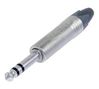 Neutrik Connecteur Jack 6,35 mm mâle droit NP3X 3 pôles stéréo argent 1 pc