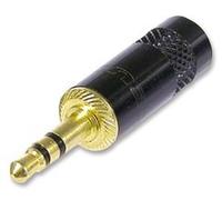 Neutrik nys231lbg Téléphone connecteur audio prise, support, câble, 3 contacts, 3,5 mm, corps zinc, contact plaqué or, 1 pack, 1