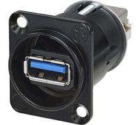 Neutrik Passage USB réversible 3.0 femelle, montage traversée Contenu : 1 pc