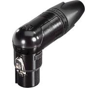 Neutrik - PRISE DE CÂBLE XLR, 3 POLITES, ANGLE DROIT, BOITIER ENFERME, ARGENTÉ