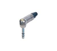 Neutrik Jack 6.35 mm mâle coudé NP3RX 3 pôles stéréo argent 1 pc