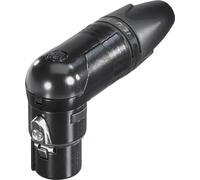 Neutrik RX Series NC3FRX-B - Connecteur audio - XLR3 femelle - mâle à angle droit