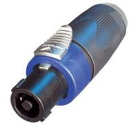Neutrik Speakon Noire NA4LJX Adaptateur de 4 connecteurs de câble Speakon Pole Pole 6,35 à 2 mm Socket Jack. Polybag