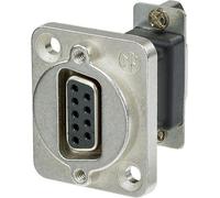NEUTRIK® | SUB-D 9 pôles femelle type D, couleur nickel