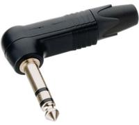 Neutrik Jack 6,35 mm mâle coudé NP3RX-BAG – 3 pôles stéréo, noir