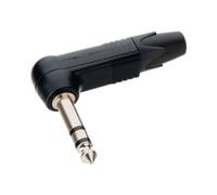 Neutrik Jack 6,35 mm mâle coudé NP3RX-BAG – 3 pôles stéréo, noir
