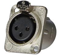 Neutrik XLR 3-Pin Femelle, Embase Universelle au Gabarit D, Compatible avec Microphone, Amplificateur, Haut-parleur, Ordinateur