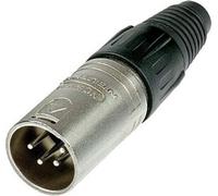 NEUTRIK® XLR, 4 broches , connecteur de câble métallique, technique de soudage, contact(s) argenté(s), droit(s), couleur nickel
