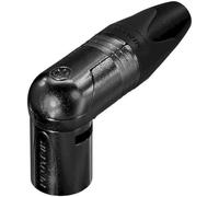 NEUTRIK® XLR, 5 broches , connecteur de câble métallique, technique de soudage, contact(s) doré(s), coudé(s), noir chromé