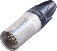NEUTRIK® XLR, 7 broches , connecteur de câble métallique, technique de soudage, contact(s) argenté(s), droit(s), couleur nickel