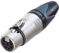 NEUTRIK® XLR, 7 pôles , connecteur femelle métallique, technique de soudage, contact(s) argenté(s), droit(s), couleur nickel