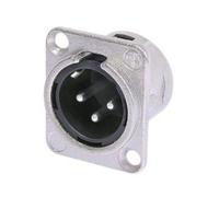 Neutrik - xlr connecteur encastrable - 3 broches - contacts argentés - boîtier nickelé - format 'd