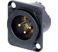Neutrik XLR embase mâle, contacts droits NC3MD-LX-B Nombre de pôles (num): 3 noir 1 pc(s)
