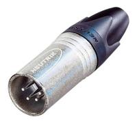 Neutrik NC4MXX connecteur de fils XLR Noir, Argent