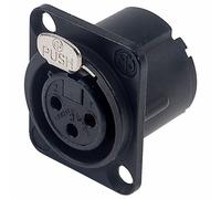 Neutrik XLR Panneau Montage Douille 3-Pole NC3FD-LX-B