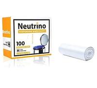 Neutrino Lot de 100 sacs poubelle de 23,5 à 24,7 litres - Sacs poubelle en plastique robustes avec cordon de serrage - Compatible avec les poubelles Simple Human Code H