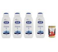 Neutro Roberts Bagnodoccia Idratante Gel douche à la glycérine naturelle - Gel douche aide à hydrater et à nettoyer la peau 4 x 450 ml + Italian Gourmet Polpa 400 g