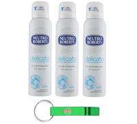 Neutro Roberts Delicato Lot de 3 déodorants en spray 150 ml + porte-clés Beni Culinari