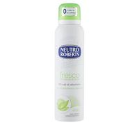 Neutro Roberts, Déodorant spray frais avec thé vert et citron vert, zéro sels d'aluminium, zéro taches, déodorant homme et femme, testé dermatologiquement - Flacon de 150 ml