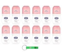 Neutro Roberts Lot de 12 déodorants roll-on Fresco, sans sels d'aluminium, sans taches, parfum de monoï et de freesia, unisexe, 50 ml + porte-clés gratuit Beni Culinari