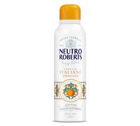 Neutro Roberts, Siracusa Déodorant en spray sans sels d'aluminium, sans taches, avec huile essentielle d'orange et de fleurs de sel, avec huile de glycérine pure, déodorant pour homme et femme, 200 ml