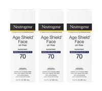 Neutrogena Âge Bouclier Anti-Oxydant Lotion pour le visage avec protection solaire à large spectre SPF 70, pour prévenir les hydra-protection signes du vieillissement, 3 fl. oz (Pack de 3)