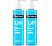 Neutrogena - Aqua-Gel Nettoyant Hydro Boost Sans Parfum (200 ml) - Soin visage hydratant à l’acide hyaluronique et glycérine - Nettoyant visage doux pour la peau et sans parfum (Lot de 2)