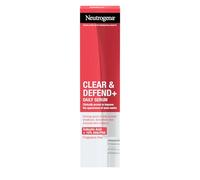 Neutrogena Clear & Defend+ Sérum quotidien (1 x 30 ml), sérum affinant et nettoyant pour le visage avec acide salicylique, AHA/PHA, sérum sans huile à usage quotidien pour les peaux sujettes aux
