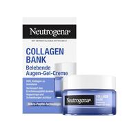 Neutrogena Collagen Bank Gel pour les yeux revigorant, 15 g, soin des yeux sans parfum avec technologie micro-peptide contre les rides, les cernes et les gonflements, pour peaux sensibles