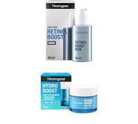 Neutrogena Crème Anti-Âge Retinol Boost pour Combattre les Signes Visibles de l'Âge enrichie en Rétinol + Aqua-Gel Hydro Boost pour Tous Types de Peaux à l'Acide Hyaluronique