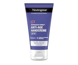 Neutrogena Crème anti-âge SPF 20 pour les mains avec collagène et minéraux stimulants pour une peau lisse et ferme, prévient les taches pigmentaires 75 ml