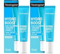 Neutrogena - Crème Contour des Yeux Hydro Boost (tube de 15 ml) - Crème hydratante à l'acide hyaluronique - Soin du visage ciblant les signes de fatigue pour des yeux bien réveillés (Lot de 2)