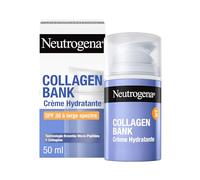 Neutrogena - Crème Hydratante Visage Collagen Bank SPF 30 (50 ml) - Micro-peptides + collagène pour préserver le collagène tout en protégeant du soleil - Texture légère sans traces blanches