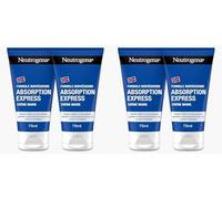 Neutrogena | Crème Mains Absorption Express Formule Norvégienne (lot de 4 tubes de 75 ml) - Crème hydratante non grasse à absorption rapide - Crème pour les mains avec pénétration instantanée