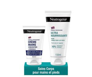 Neutrogena® Crème Pieds Très Secs et Abîmés + Mains Concentrée L'originale 150+50 ml