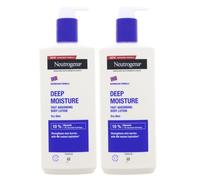 Neutrogena Deep Moisture Lot de 2 lotions pour le corps Formule norvégienne pour peaux sèches 400 ml chacun